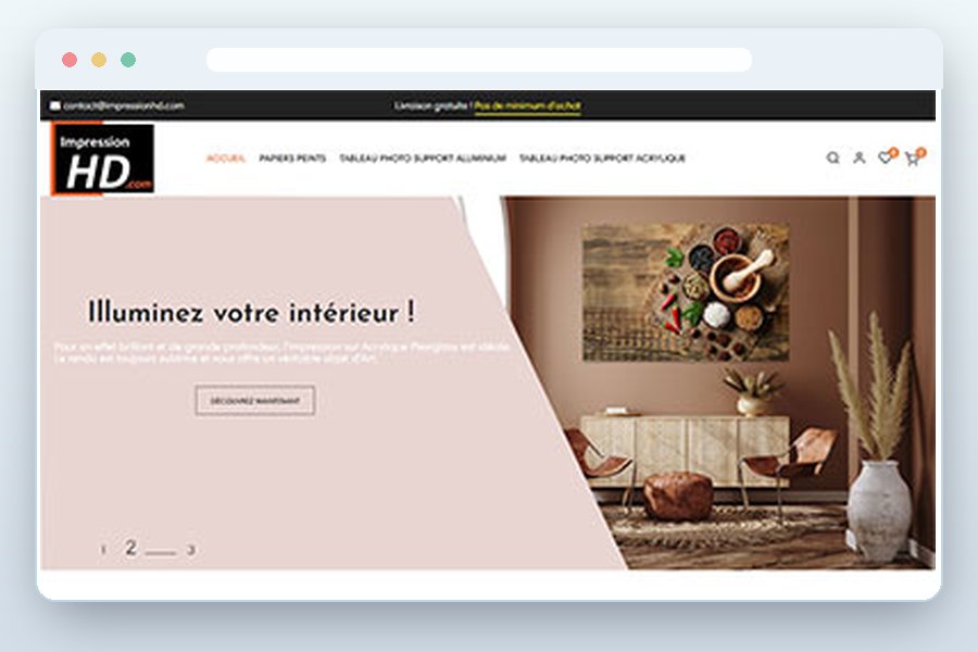 Impression HD — proyecto web Concepty
