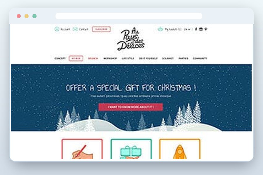 Pays de délices — proyecto web Concepty