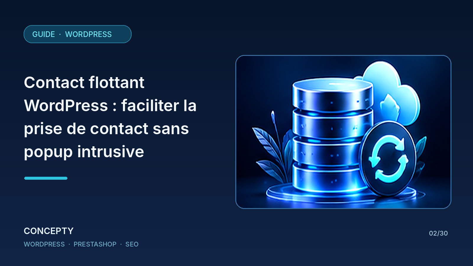Concepty editorial illustration: Floating contact button in WordPress: make contacting you easier without intrusive popups