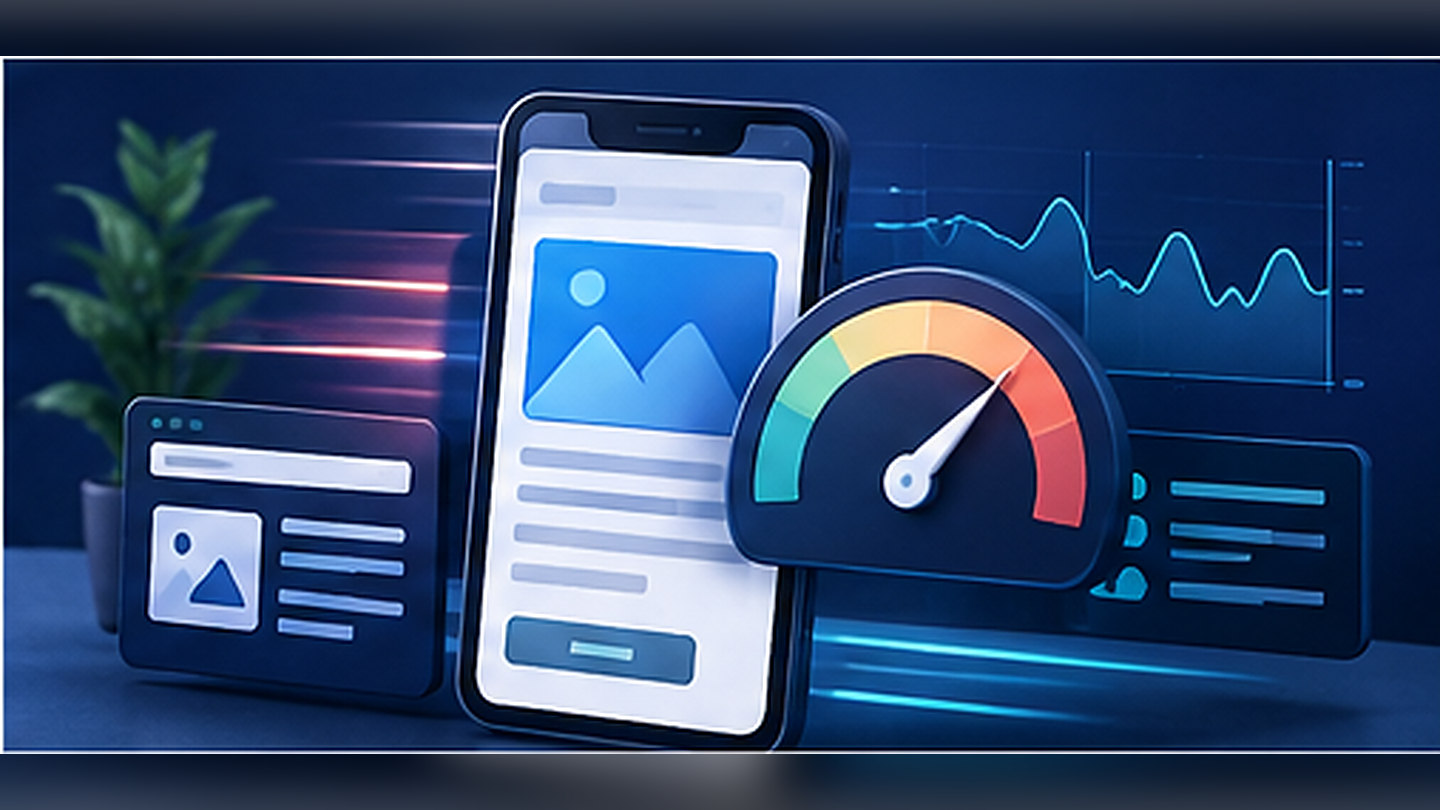 Ilustración: Core Web Vitals en e-commerce: mejorar LCP, INP y CLS
