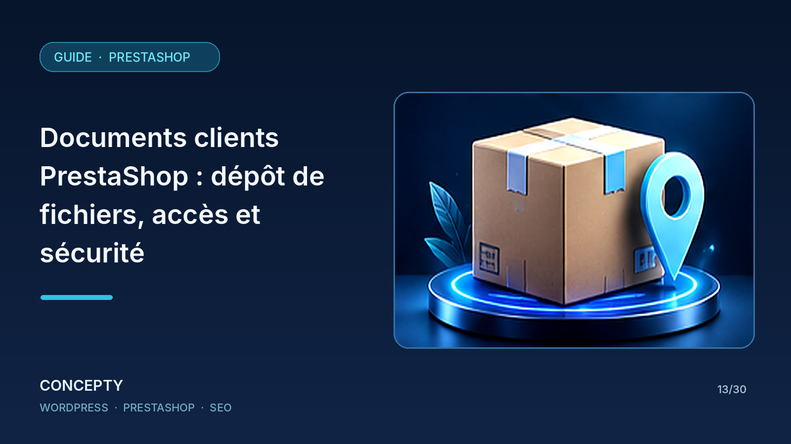 Concepty editorial illustration: Customer documents in PrestaShop: secure uploads, permissions and retention