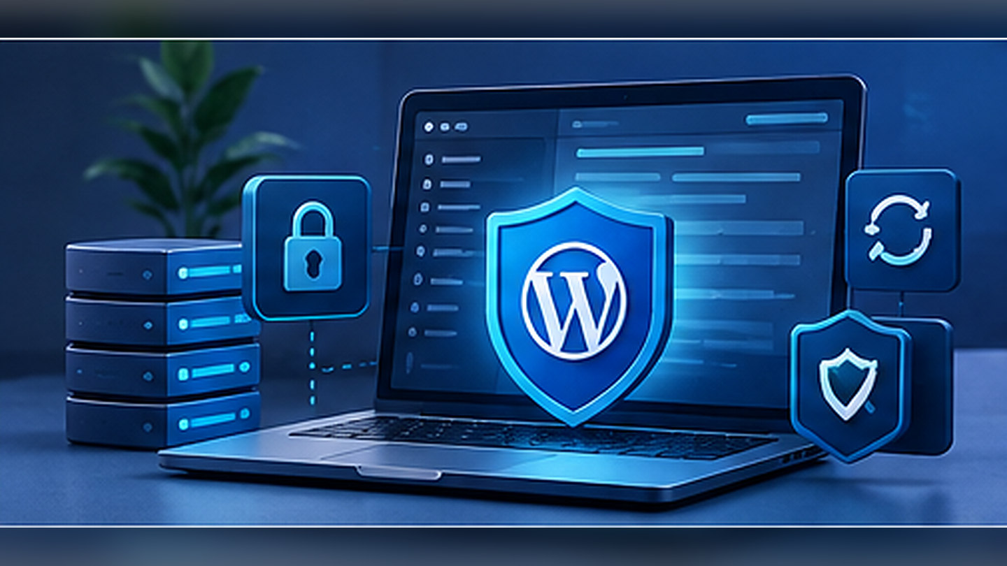 Editorial illustration: Secure WordPress: a practical maintenance and access checklist