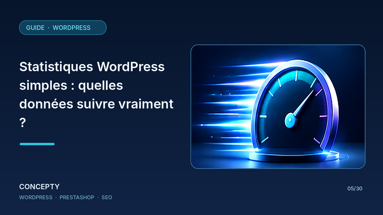 Concepty editorial illustration: Simple WordPress statistics: which metrics are actually worth tracking?